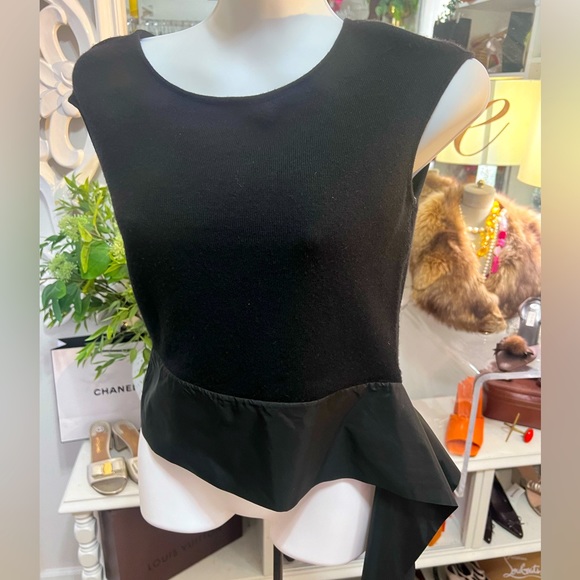 VALENTINO Black Soft Knit Top • Small - Picture 1 of 14